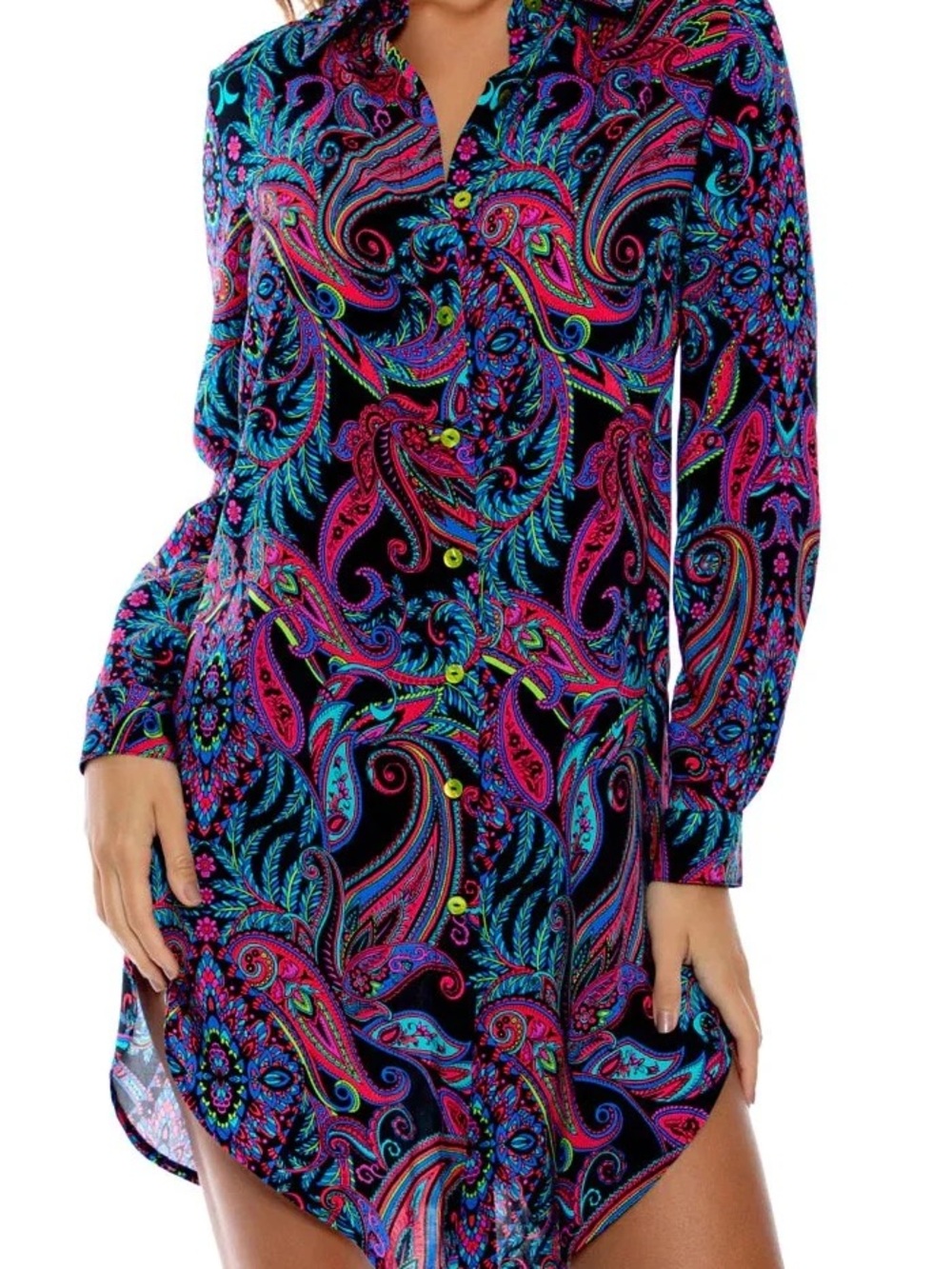 Luli Fama QUE LINDA - Blouse Dress — Multicolor - Picture 2 of 3